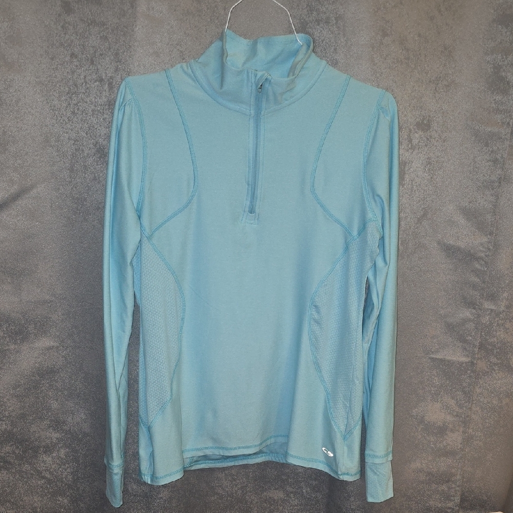 Holloway Light Aqua Performance Quarter-Zip Pullover